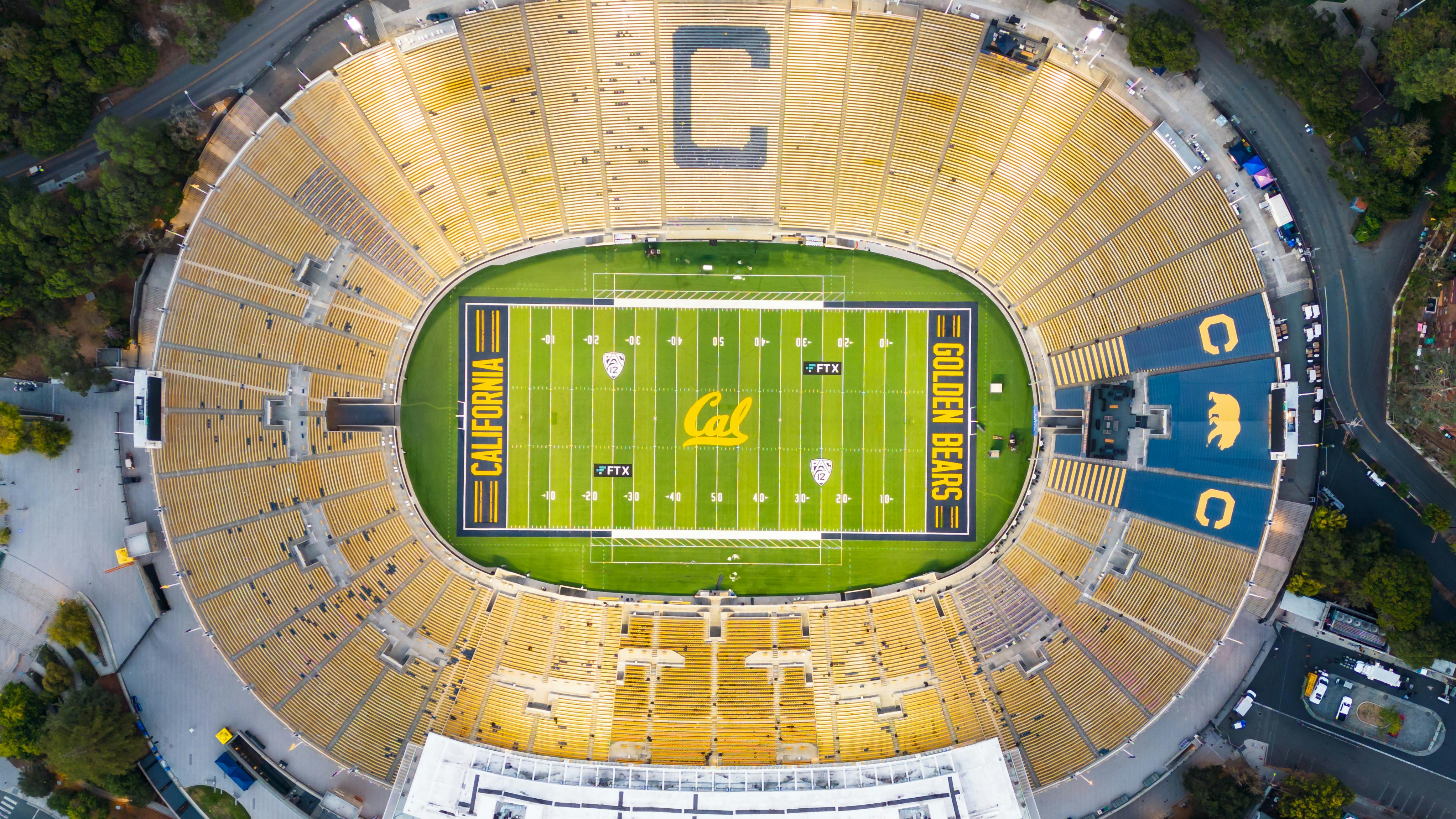 University of California Berkeley football stadium from above