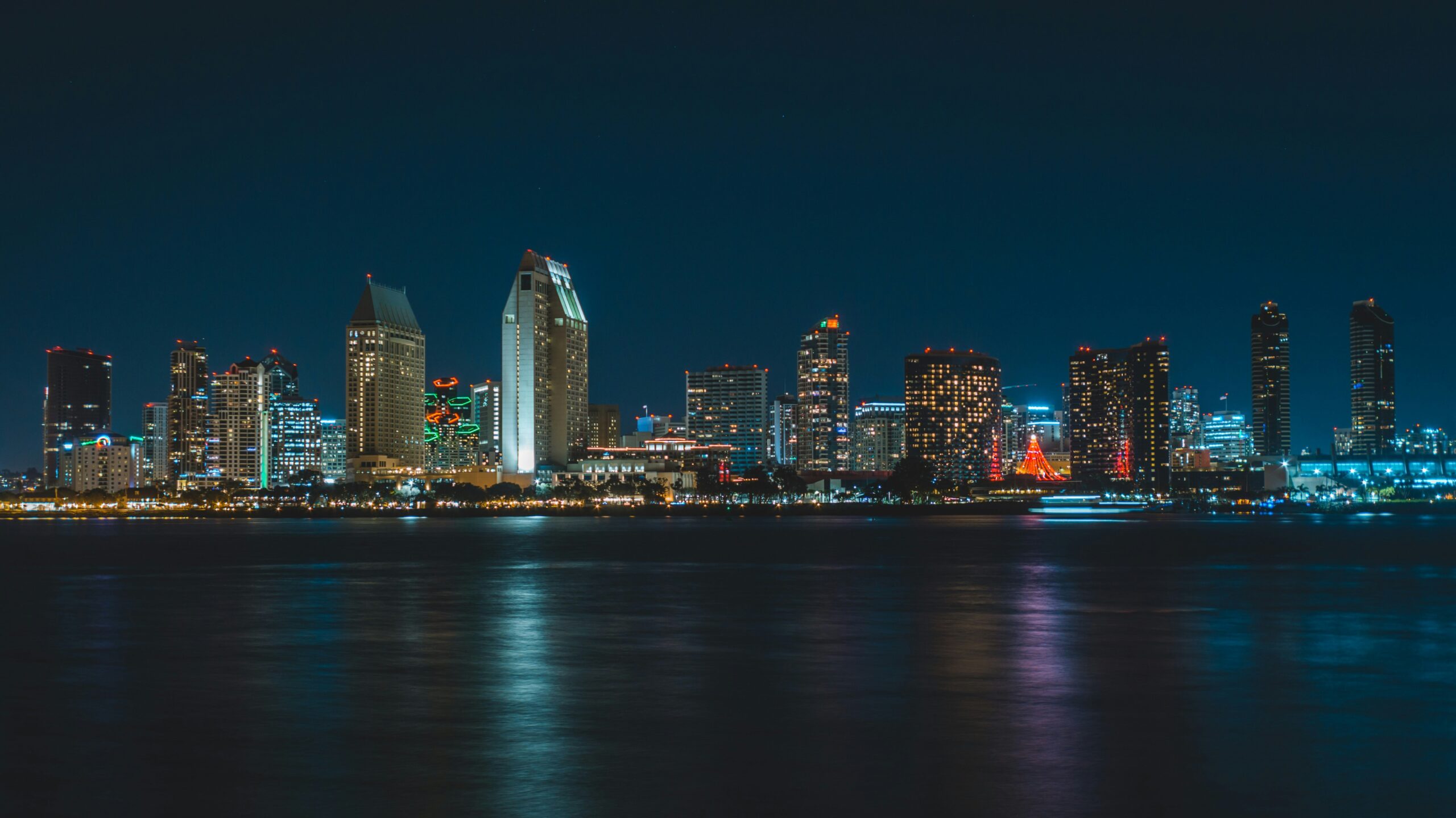 San Diego California Skyline Night