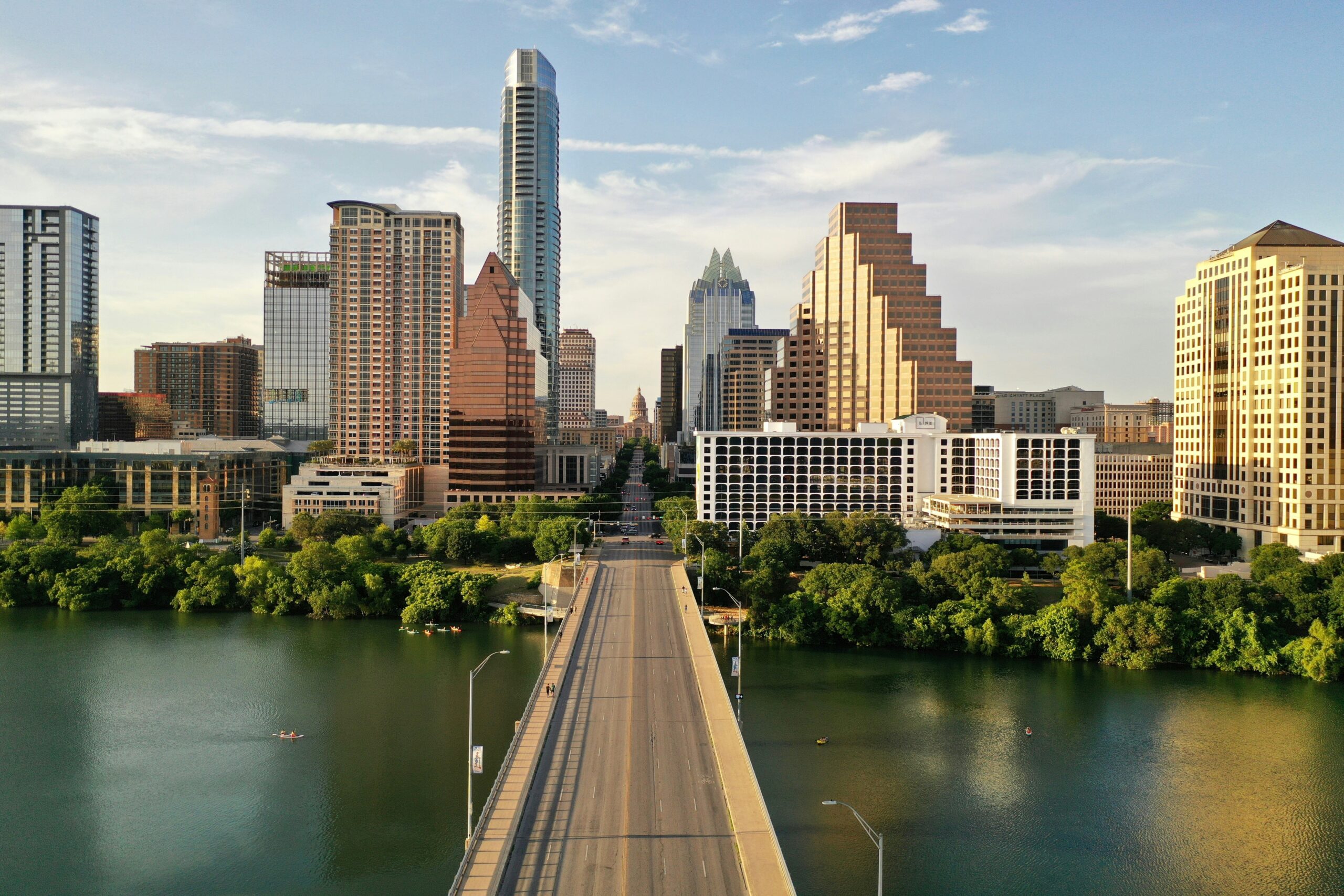 Austin skyline from South Congress Bridge
