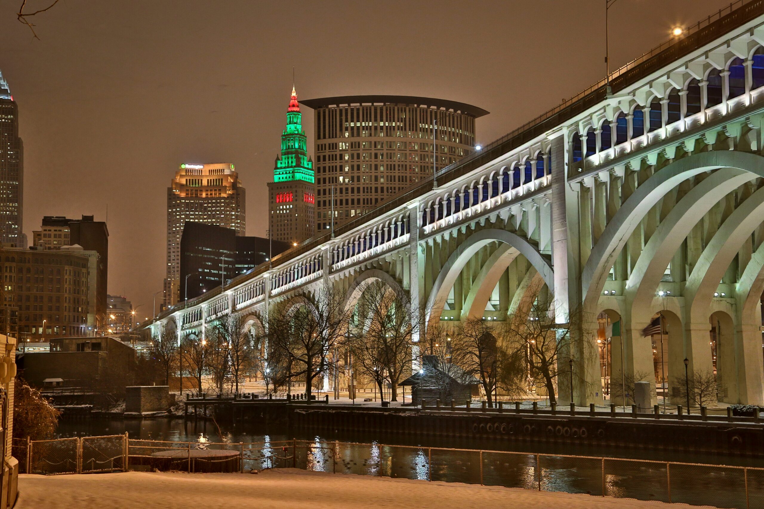 Cleveland OH at Christmas Time