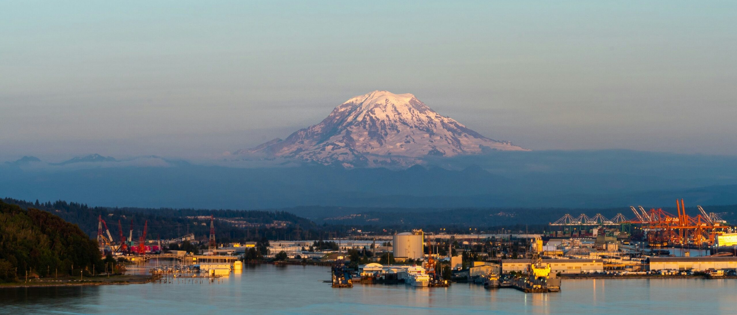 View of Tacoma and Mount Ranier