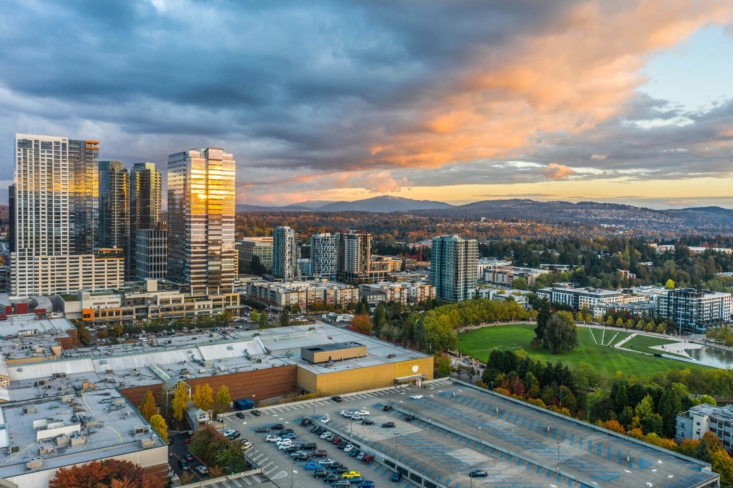Bellevue, WA, from above